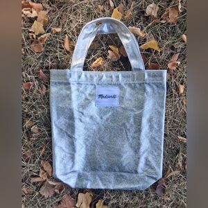 Madewell Metallic Silver Tote Nwot